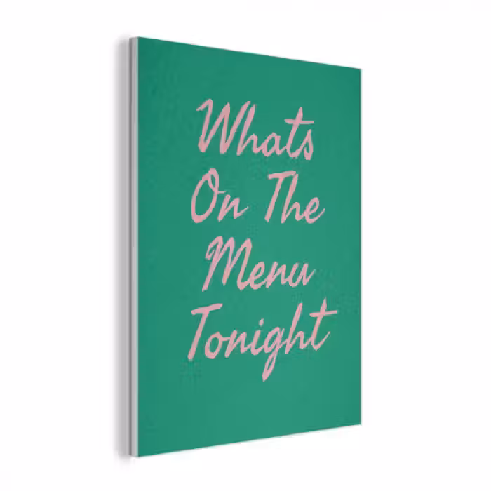 Menu - Quote - Roze PET vilt klein -3d