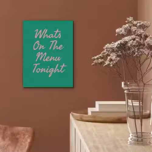 Menu - Quote - Roze PET vilt klein -sfeer4