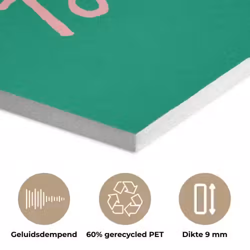 Menu - Quote - Roze PET vilt klein -closeup_NL