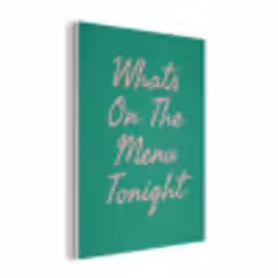 Menu - Quote - Roze PET vilt klein -3d