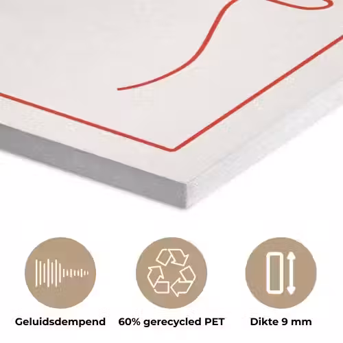 Minimalistisch - Vork - Lepel - Lijntekening PET vilt klein -closeup_NL
