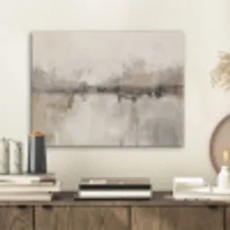 Moderne kunst - Abstract - Beige PET vilt klein -sfeer1