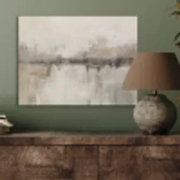 Moderne kunst - Abstract - Beige PET vilt klein -sfeer2