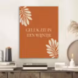 Oranje - Wijntje - Quote PET vilt klein -sfeer1