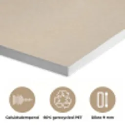 Parallelle lijnen - Lichte textuur - Beige PET vilt klein -closeup_NL