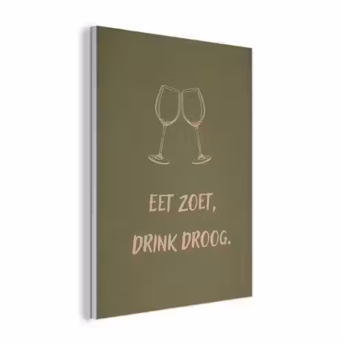 Roze - Groen - Wijn - Quote PET vilt klein -3d