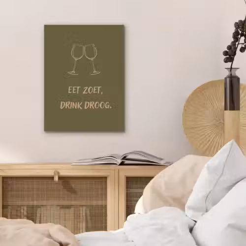 Roze - Groen - Wijn - Quote PET vilt klein -sfeer3