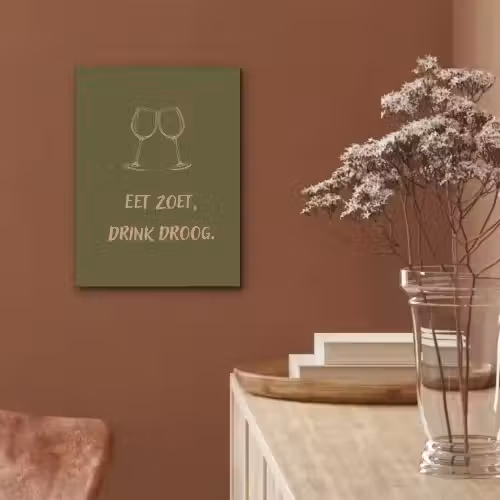 Roze - Groen - Wijn - Quote PET vilt klein -sfeer4