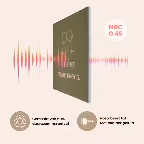Roze - Groen - Wijn - Quote PET vilt klein -USP_NL