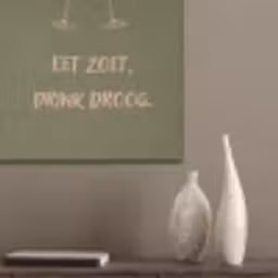 Roze - Groen - Wijn - Quote PET vilt klein -sfeer6_closeup
