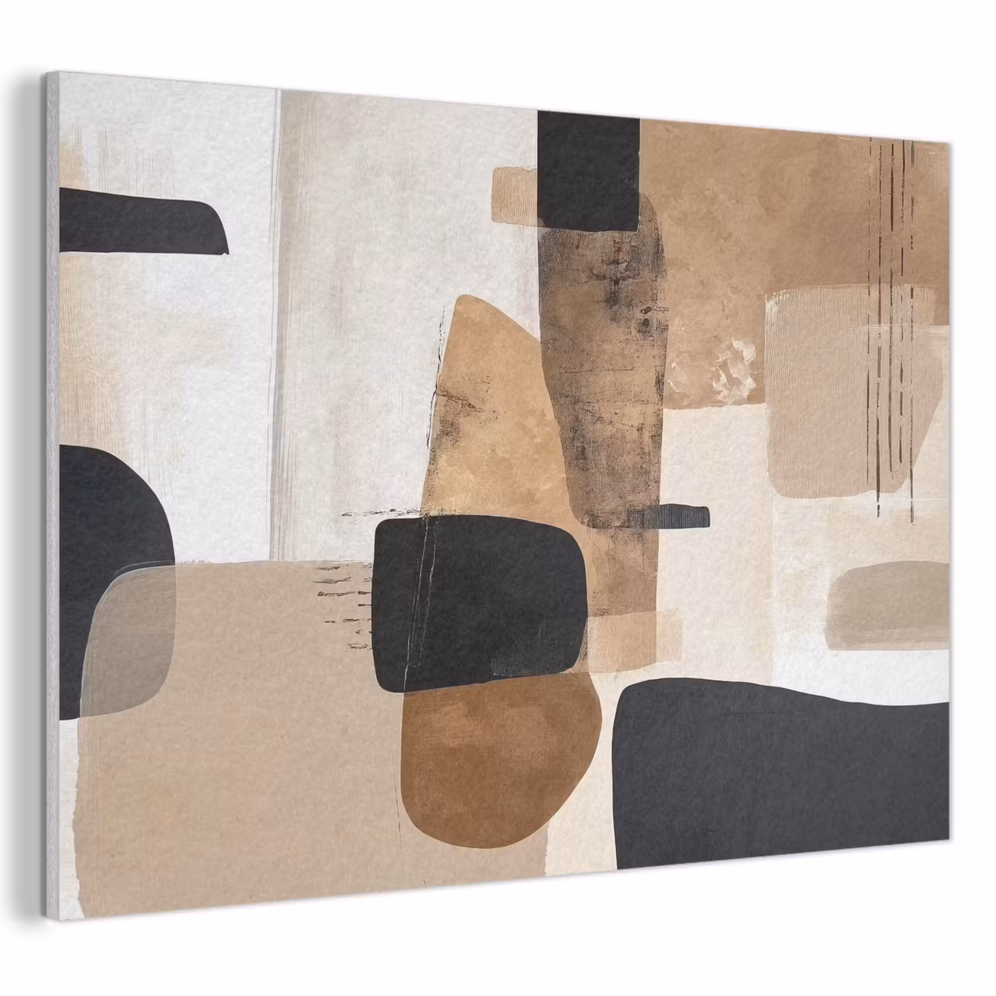 Acoustic Felt - Planes - Abstract - Black - Stripes