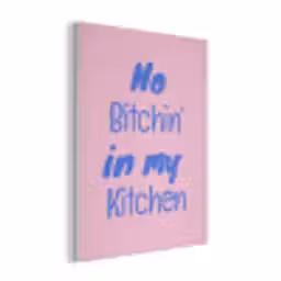 Quote - Blauw - Lettertype - Keuken PET vilt klein -3d
