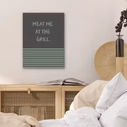 Quote - Groen - Grill - Zomer PET vilt klein -sfeer3