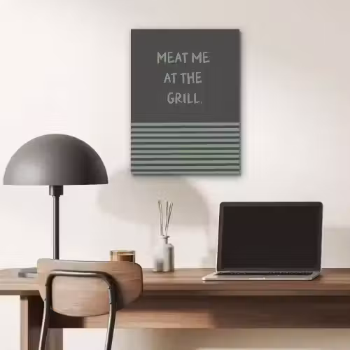 Quote - Groen - Grill - Zomer PET vilt klein -sfeer5