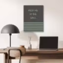 Quote - Groen - Grill - Zomer PET vilt klein -sfeer5