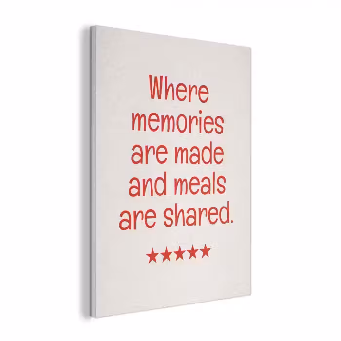 Quote - Sterren - Rood - Memories PET vilt klein -3d