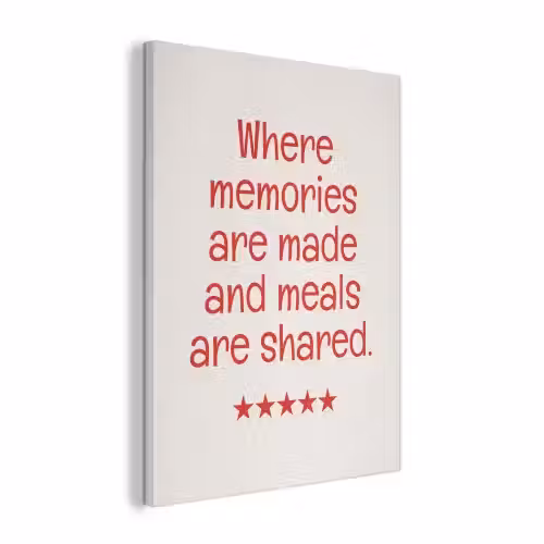 Quote - Sterren - Rood - Memories PET vilt klein -3d