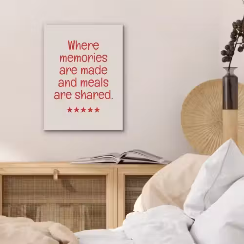Quote - Sterren - Rood - Memories PET vilt klein -sfeer3