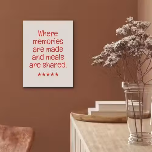 Quote - Sterren - Rood - Memories PET vilt klein -sfeer4