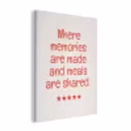 Quote - Sterren - Rood - Memories PET vilt klein -3d