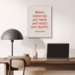 Quote - Sterren - Rood - Memories PET vilt klein -sfeer5