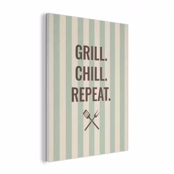 Quote - Strepen - Grill PET vilt klein -3d