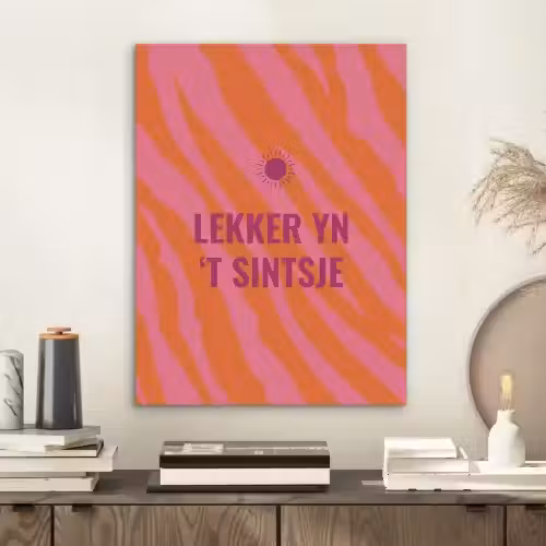 Quote - Zomer - Roze PET vilt klein -sfeer1