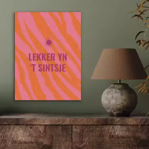 Quote - Zomer - Roze PET vilt klein -sfeer2