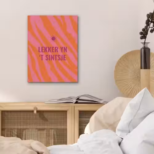Quote - Zomer - Roze PET vilt klein -sfeer3