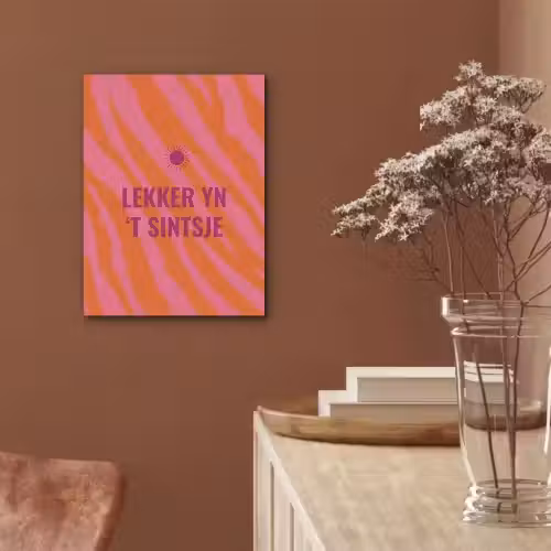 Quote - Zomer - Roze PET vilt klein -sfeer4