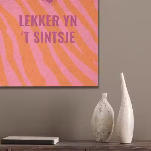 Quote - Zomer - Roze PET vilt klein -sfeer6_closeup
