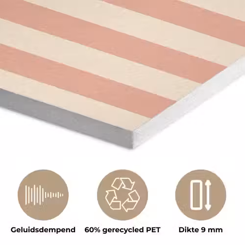 Quote - Zomer - Strepen PET vilt klein -closeup_NL