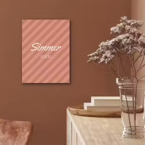 Simmer - Hartjes - Strepen - Roze PET vilt klein -sfeer4