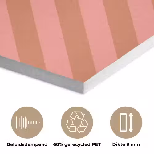 Simmer - Hartjes - Strepen - Roze PET vilt klein -closeup_NL