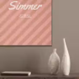 Simmer - Hartjes - Strepen - Roze PET vilt klein -sfeer6_closeup