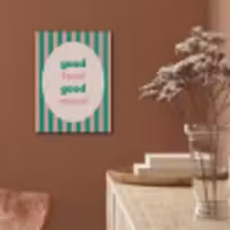 Gestreept - Quote - Ovaal - Roze PET vilt klein -sfeer4