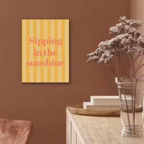 Gestreept - Geel - Sunshine - Letters PET vilt klein -sfeer4