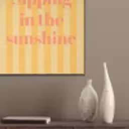Gestreept - Geel - Sunshine - Letters PET vilt klein -sfeer6_closeup