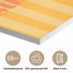 Gestreept - Geel - Sunshine - Letters PET vilt klein -closeup_NL