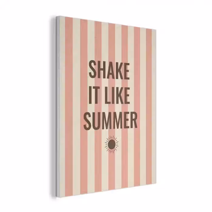 Zomer - Quote - Strepen PET vilt klein -3d