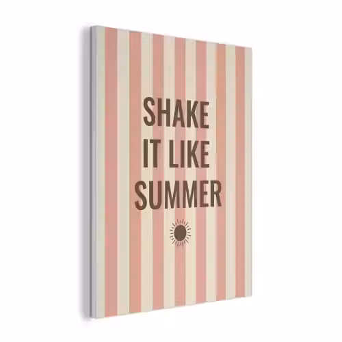 Zomer - Quote - Strepen PET vilt klein -3d