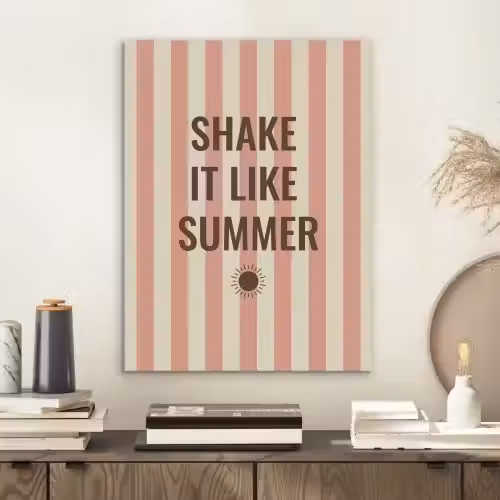 Zomer - Quote - Strepen PET vilt klein -sfeer1