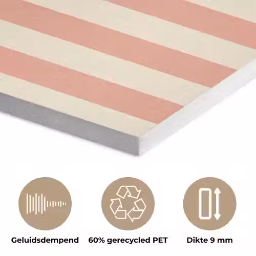 Zomer - Quote - Strepen PET vilt klein -closeup_NL