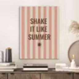 Zomer - Quote - Strepen PET vilt klein -sfeer1