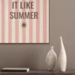 Zomer - Quote - Strepen PET vilt klein -sfeer6_closeup
