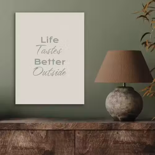 Tekst - Sierlijk - Letters - Groen PET vilt klein -sfeer2