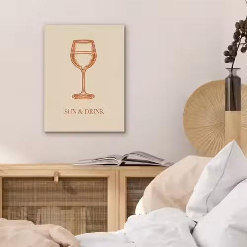 Wijn - Zomer - Quote - Oranje PET vilt klein -sfeer3