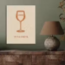 Wijn - Zomer - Quote - Oranje PET vilt klein -sfeer2