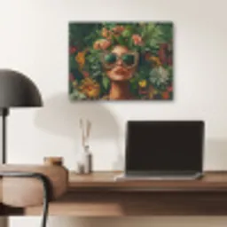 Vrouw - Panterprint - Jungle - Natuur - Luxe PET vilt klein -sfeer5