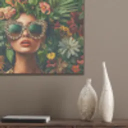 Vrouw - Panterprint - Jungle - Natuur - Luxe PET vilt klein -sfeer6_closeup